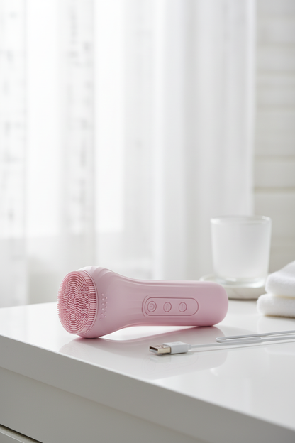 Sonic brush with magnetic USB charger