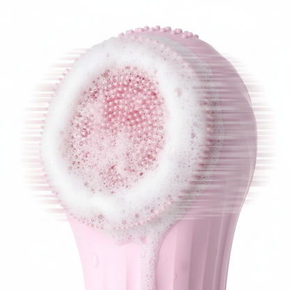 Silicone bristles close-up detail